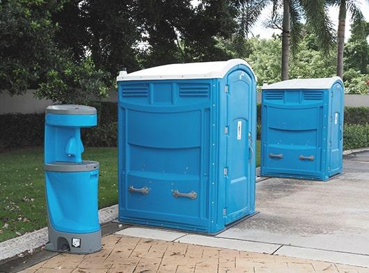 our handicap/ada porta potties may come equipped with handrails, non-slip surfaces, and lights for added safety and convenience